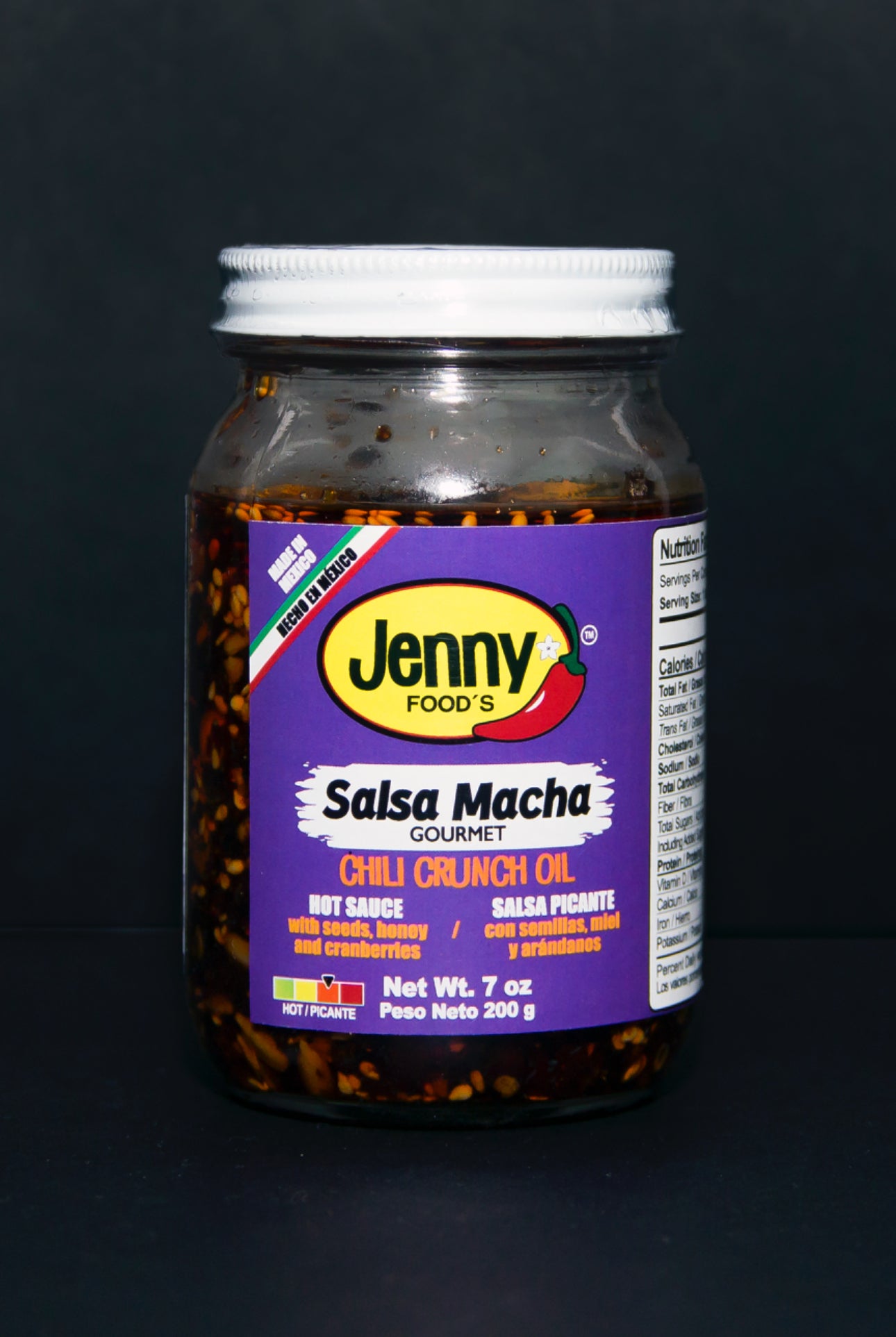 Salsa Macha Hot with Cranberries